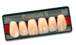 Зубы искусственные акриловые Premium 6 цвет В1 фасон S2 верх (0003) PR6B1S2