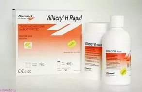 VILLACRYL H RAPID (ВИЛЛАКРИЛ H РАПИД) базисная пластмасса ускоренной горячей полимеризации, V4, 750 г. + 400 мл.