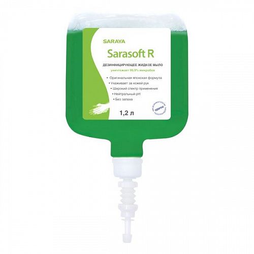 Мыло жидкое дезинфицирующее Sarasoft R 1,2л.