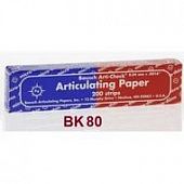 BAUSCH (БАУШ) артикуляционная бумага BK 80, 40 мкм., синяя/красная, 200 листов