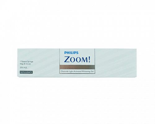 ZOOM (ЗУМ) отбеливающий гель на основе 25% перекиси водорода. Только в комплекте с отбеливающим набором.