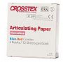 CROSSTEX (КРОССТЕКС) артикуляционная бумага красно-синяя, подковообразная, 6 х 12 листов