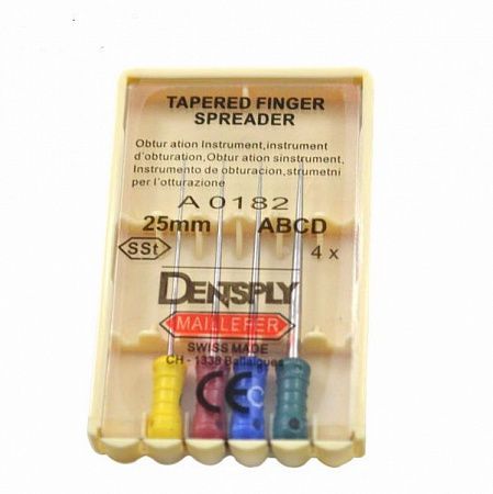 SPREADER (СПРЕДЕР) DENTSPLY L 25 №10 эндодонтический инструмент, 4 шт.