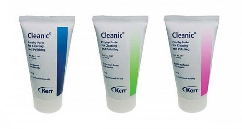 CLEANIC MINT FLUORIDE-FREE (КЛИНИК МИНТ) паста полировочная без фтора со вкусом мяты, 100 г.