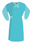 ГЕКСА халат хирургический стерильный, р. 52-54, плотность 25, голубой, 110-120 см.