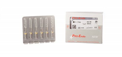 PRO-ENDO K-FILES ручные К-файлы № 08  L25