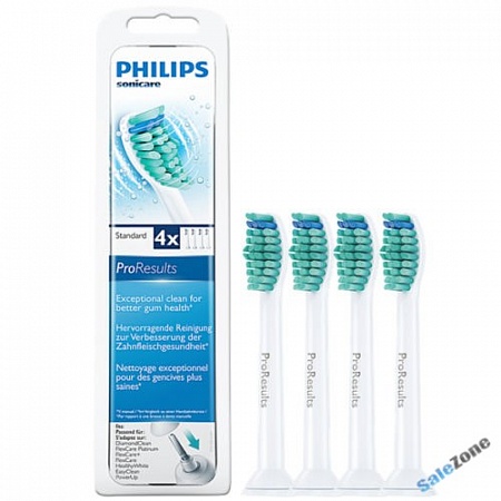 PHILIPS PRORESULT (ФИЛИПС ПРО РЕЗАЛТ) насадки для электрической зубной щётки, 4 шт.