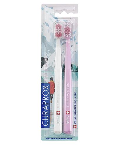 КУРАПРОКС набор щёток ULTRASOFT d 0,10, (2 шт)БЕЛАЯ РОЗОВАЯ WINTER1