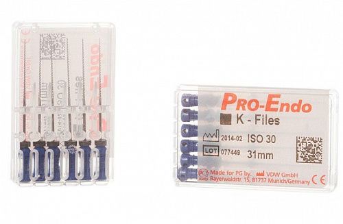 PRO-ENDO K-FILES ручные удлинённые К-файлы  № 30  L31