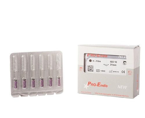PRO-ENDO H-FILES ручные удлинённые H-файлы № 10 L31