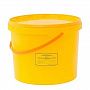 Емкость-контейнер для сбора орг. отходов (10 л) желтый, класс Б  