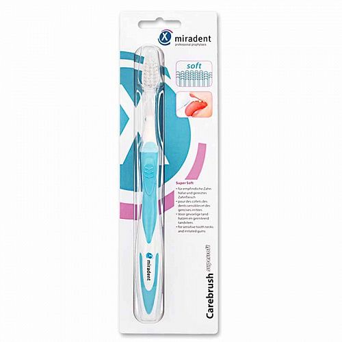 МИРАДЕНТ Carebrush Supersoft - Щетка для ежедневной чистки зубов, голубая