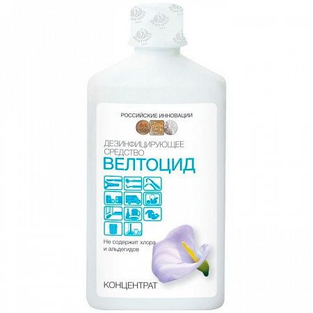 Дезинфицирующее средство концентрат Велтоцид 1 л для поверхностей и инструментов