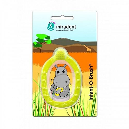 МИРАДЕНТ INFANT-O-BRUSH YELLOW - ДЕТСКАЯ З/Щ 0+ ЖЕЛТАЯ