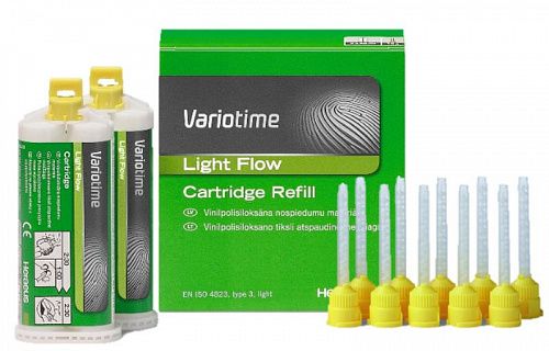 VARIOTIME LIGHT FLOW А-силиконовый материал для снятия оттисков, 2 х 50 мл.