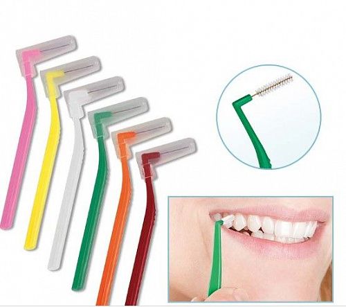 МИРАДЕНТ I-Prox® L - Ершики для межзубных промежутков, Оранжевые (6 шт.)