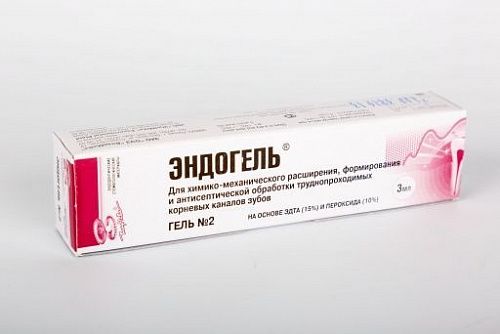 ЭНДОГЕЛЬ №2 гель для очистки и расширения каналов, шприц 3 г.