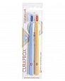 КУРАПРОКС набор щёток ULTRASOFT d 0,10, (2 шт) RETRO 1 (голубая, желтая)