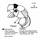 Эластичные тяи в виде резиновых колец( попугай) 630-0013