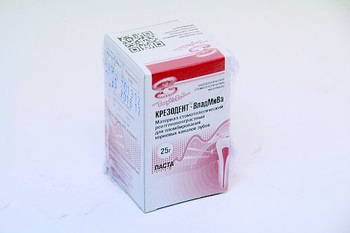 КРЕЗОДЕНТ-ВЛАДМИВА паста для пломбирования, 25 г.